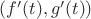 $(f'(t),g'(t))$