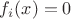 $f_i(x)=0$