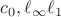 $c_0, \ell_{\infty} \ell_1$ $c_0, \ell_{\infty} \ell_1$