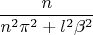 $$\frac{n}{n^2 \pi ^2+l^2 \beta ^2}$$