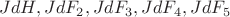 $JdH,JdF_2,JdF_3,JdF_4,JdF_5$
