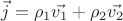 $\vec{j} = \rho_1 \vec{v_1} + \rho_2 \vec{v_2}$
