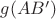 $g(AB')$
