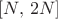 $[N, \, 2N]$