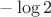 $-\log{2}$