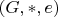 $(G,*,e)$