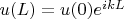 $u(L)=u(0)e^{ikL}$
