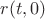 $r(t,0)$