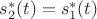 $s_2^*(t)=s_1^*(t)$
