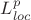 $L^p_{loc}$