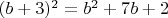 $(b+3)^2=b^2+7b+2$