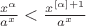 $\frac{x^\alpha}{a^x}<\frac{x^{[\alpha]+1}}{a^x}$