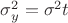 $\sigma_y^2=\sigma^2t$
