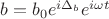 $b=b_0 e^{i\Delta_b}e^{i\omega t}$
