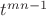 $t^{mn-1}$