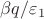$\beta q /\varepsilon_1$