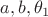 $a,b,\theta_1$