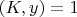 $НОД(K, y)=1$