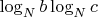 $ \log_Nb\log_Nc$
