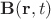 $\mathbf B(\mathbf r, t)$