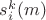 $s^k_{i}(m)$