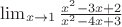 \lim_{x \rightarrow 1} \frac{x^2-3x+2}{x^2-4x+3} \lim_{x \rightarrow 1} \frac{x^2-3x+2}{x^2-4x+3}