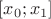 $[x_0; x_1]$