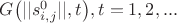 $G\big(||s^0_{i,j}||, t\big), t = 1,2,...$