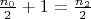 $\frac{n_0}2+1=\frac{n_2}2$