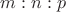 $m:n:p$