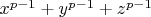 $x^{p-1}+y^{p-1}+z^{p-1}$