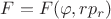 $F=F(\varphi,rp_r)$