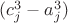 $(c_j^3-a_j ^3)$