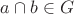 $a \cap b \in G$