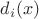 $d_i(x)$