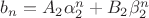 $b_n = A_2 \alpha _2^n + B_2 \beta _2^n$