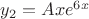 $y_2=Axe^{6x}$