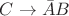 $C\rightarrow \bar A B$