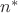 $n^{*}$
