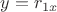 $y=r_{1x}$
