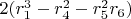 $2(r_1^3-r_4^2-r_5^2r_6)$