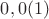 $0,0(1)$