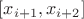 $[x_{i+1},x_{i+2}]$