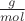 $\frac g {mol}$