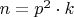 $n = p^2 \cdot k$