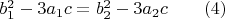 $b_1^2-3a_1c=b_2^2-3a_2c\qquad\eqno(4)$
