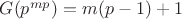 $G(p^{mp})=m(p-1)+1$