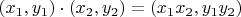 $(x_1, y_1)\cdot(x_2, y_2)=(x_1x_2, y_1y_2)$