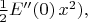 $\frac{1}{2}E''(0)\,x^2),$