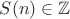 $S(n)\in\mathbb{Z}$